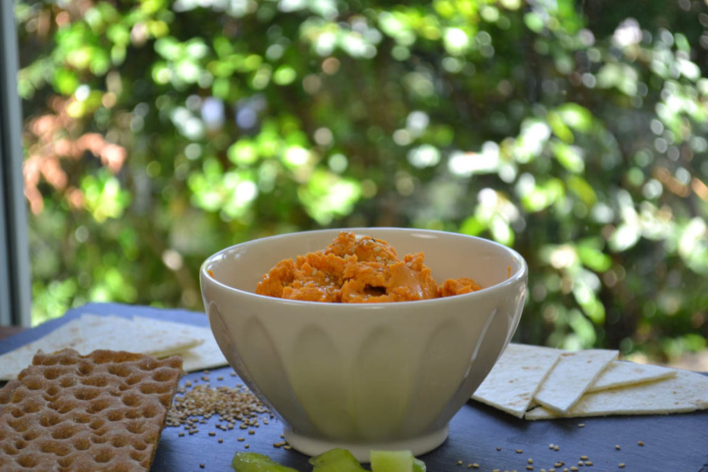 HUMMUS DE GARBANZOS CON PIMIENTOS ROJOS Simple Blending