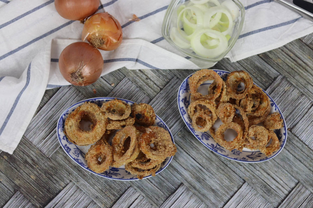 AROS DE CEBOLLA AL HORNO - Simple Blending